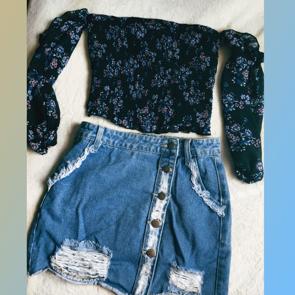 Wild fable off the shoulder shirt